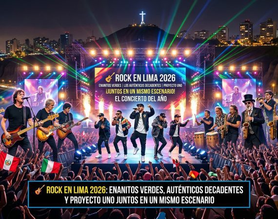 Enanitos Verdes, Auténticos Decadentes y Proyecto Uno juntos en Rock en Lima 2026