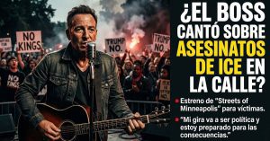 BRUCE SPRINGSTEEN SALE A LA CALLE: EN LA MANIFESTACIÓN “NO KINGS”