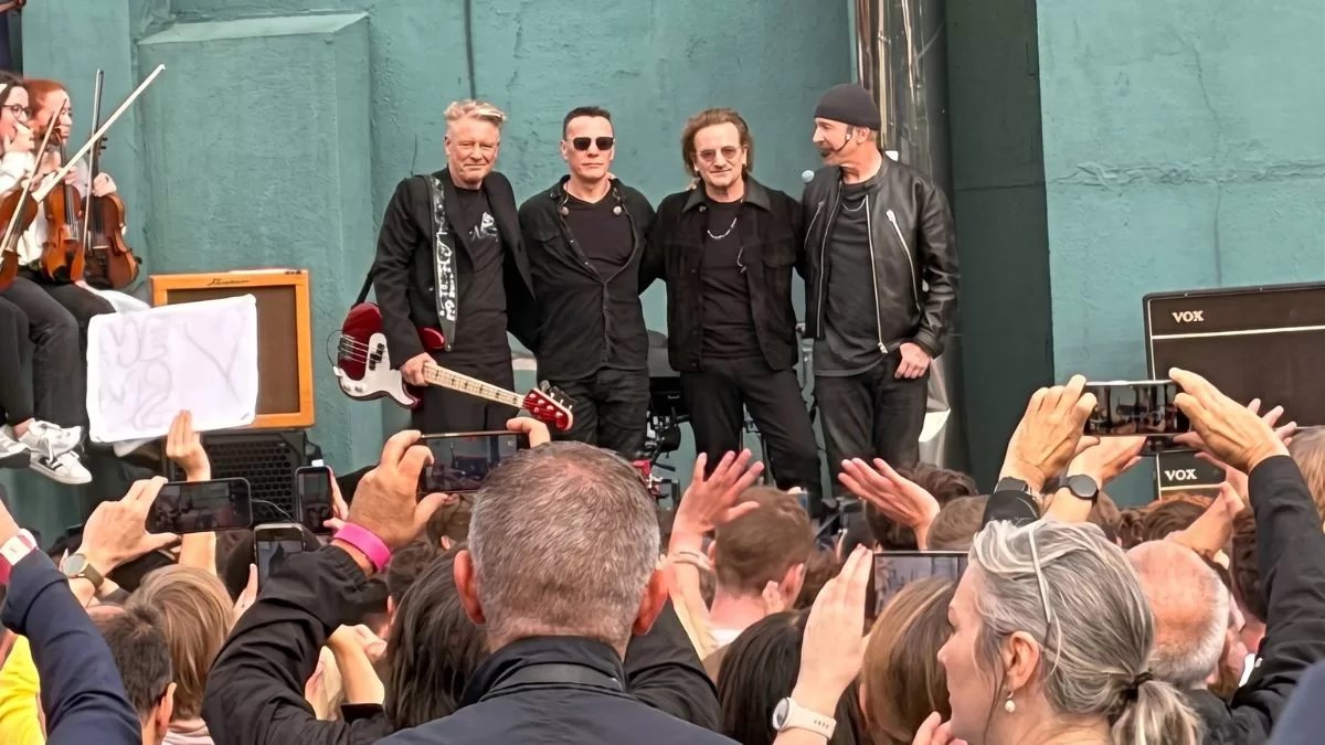 U2 celebra 50 años con concierto secreto en su colegio