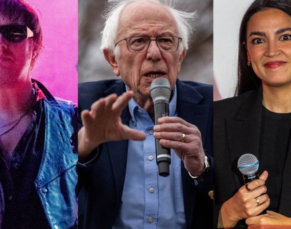 Bernie Sanders y AOC presentan a The Strokes en NYC