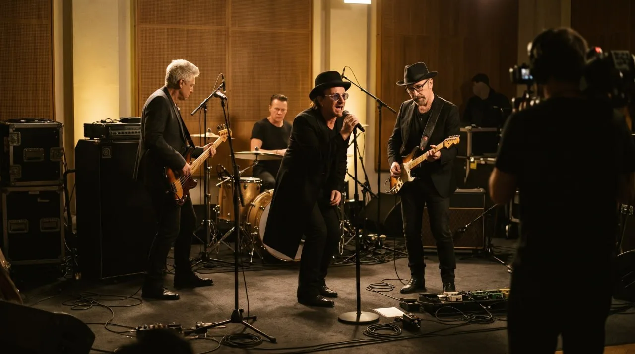 U2 anuncia concierto íntimo en Londres y sorteo de entradas por la BBC