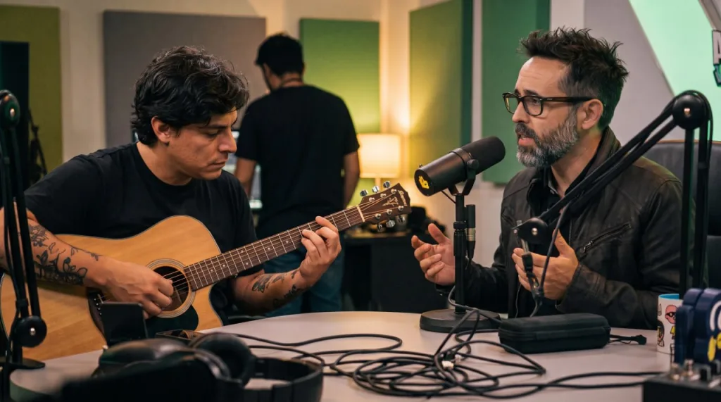 Curwen y Diego Dibós de TK: inesperada colaboración acústica viral