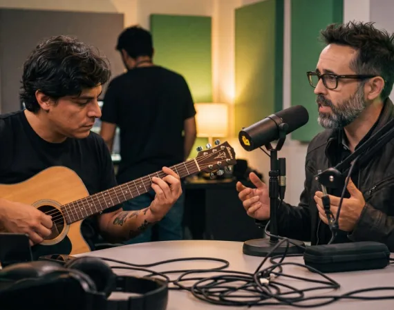 Curwen y Diego Dibós de TK: inesperada colaboración acústica viral