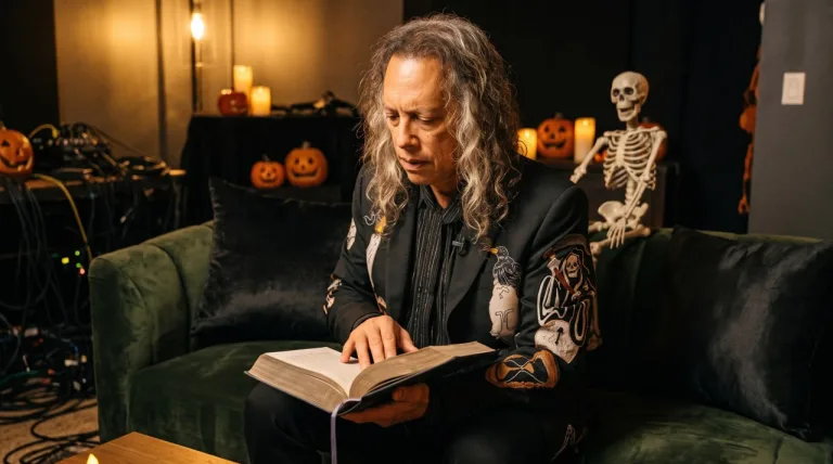 Kirk Hammett de Metallica lee a Edgar Allan Poe en Halloween