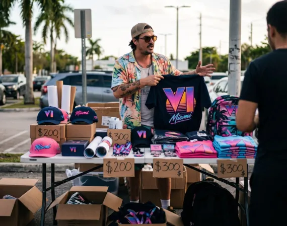 GTA 6: revendedores ofrecen artículos promocionales de Miami a precios de locura