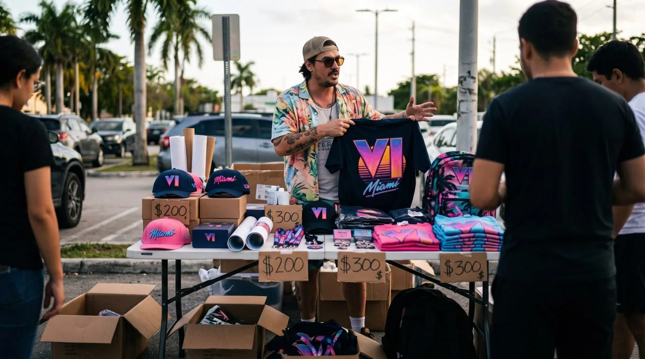 GTA 6: revendedores ofrecen artículos promocionales de Miami a precios de locura